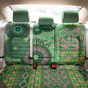 Afro Tribal Traditional Pattern Back Car Seat Cover Green Motif