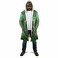 Africa Tribal Traditional Pattern Cloak Green Motif