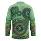 Africa Tribal Traditional Pattern Hockey Jersey Green Motif