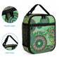 Africa Tribal Traditional Pattern Lunch Bag Green Motif