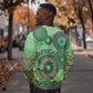Afro Tribal Traditional Pattern Sweatshirt Green Motif