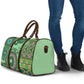 Africa Tribal Traditional Pattern Travel Bag Green Motif