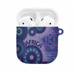 Africa Tribal Traditional Pattern AirPods Case Purple Motif