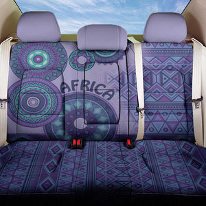 Afro Tribal Traditional Pattern Back Car Seat Cover Purple Motif