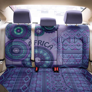 Afro Tribal Traditional Pattern Back Car Seat Cover Purple Motif