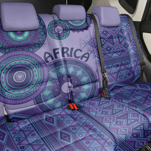 Afro Tribal Traditional Pattern Back Car Seat Cover Purple Motif