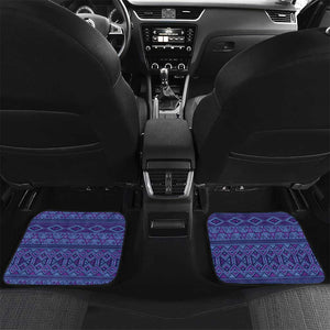 Afro Tribal Traditional Pattern Car Mats Purple Motif