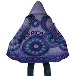 Africa Tribal Traditional Pattern Cloak Purple Motif
