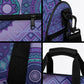 Africa Tribal Traditional Pattern Duffle Bag Purple Motif
