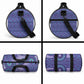 Africa Tribal Traditional Pattern Duffle Bag Purple Motif
