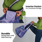 Afro Tribal Traditional Pattern Grocery Bag Purple Motif