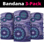 Afro Tribal Traditional Pattern Neck Gaiter Purple Motif LT9
