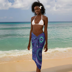 Afro Tribal Traditional Pattern Sarong Purple Motif