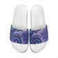 Africa Tribal Traditional Pattern Slide Sandals Purple Motif