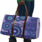 Africa Tribal Traditional Pattern Travel Bag Purple Motif