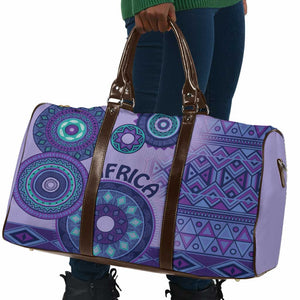 Africa Tribal Traditional Pattern Travel Bag Purple Motif
