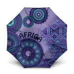 Africa Tribal Traditional Pattern Umbrella Purple Motif