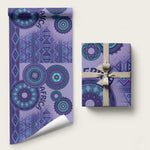 Africa Tribal Traditional Pattern Wrapping Paper Purple Motif - African Pride
