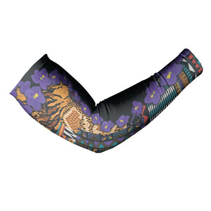 Africa Violets Flowers Arm Sleeves Mix Native Tribal Pattern