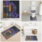 Africa Violets Flowers Bathroom Set Mix Native Tribal Pattern
