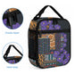 Africa Violets Flowers Lunch Bag Mix Native Tribal Pattern