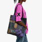Africa Violets Flowers Tote Bag Mix Native Tribal Pattern