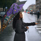 Africa Violets Flowers Umbrella Mix Native Tribal Pattern