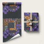 Africa Violets Flowers Wrapping Paper Mix Native Tribal Pattern - African Pride