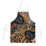 African Ankara Motifs Mixed Animal Skins Apron