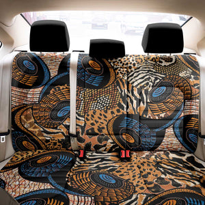 African Ankara Motifs Mixed Animal Skins Back Car Seat Cover