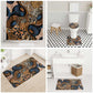 African Ankara Motifs Mixed Animal Skins Bathroom Set