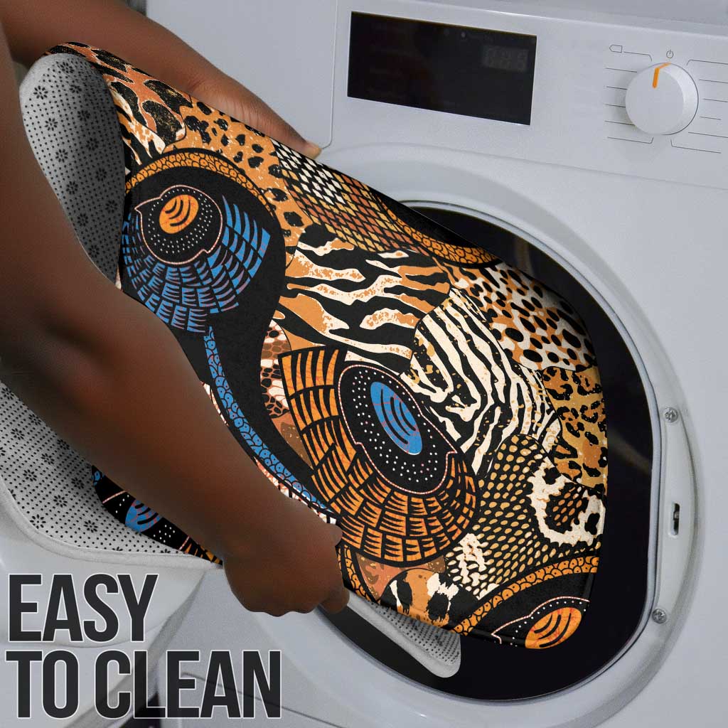 African Ankara Motifs Mixed Animal Skins Bathroom Set