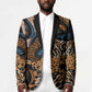 African Ankara Motifs Mixed Animal Skins Blazer