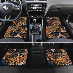 African Ankara Motifs Mixed Animal Skins Car Mats