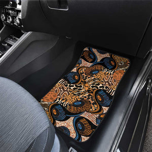 African Ankara Motifs Mixed Animal Skins Car Mats