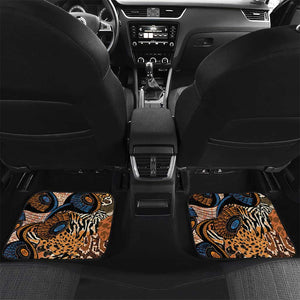 African Ankara Motifs Mixed Animal Skins Car Mats