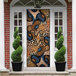 African Ankara Motifs Mixed Animal Skins Door Cover