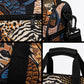 African Ankara Motifs Mixed Animal Skins Duffle Bag