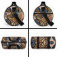 African Ankara Motifs Mixed Animal Skins Duffle Bag