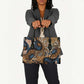 African Ankara Motifs Mixed Animal Skins Leather Bag