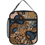 African Ankara Motifs Mixed Animal Skins Lunch Bag