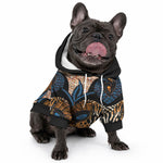 African Ankara Motifs Mixed Animal Skins Pet Hoodie