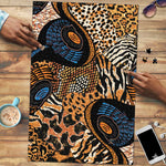 African Ankara Motifs Mixed Animal Skins Puzzle