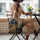 African Ankara Motifs Mixed Animal Skins Tote Bag
