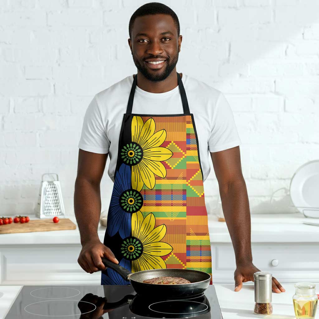 African Ethnic Kitenge Ankara Style Apron