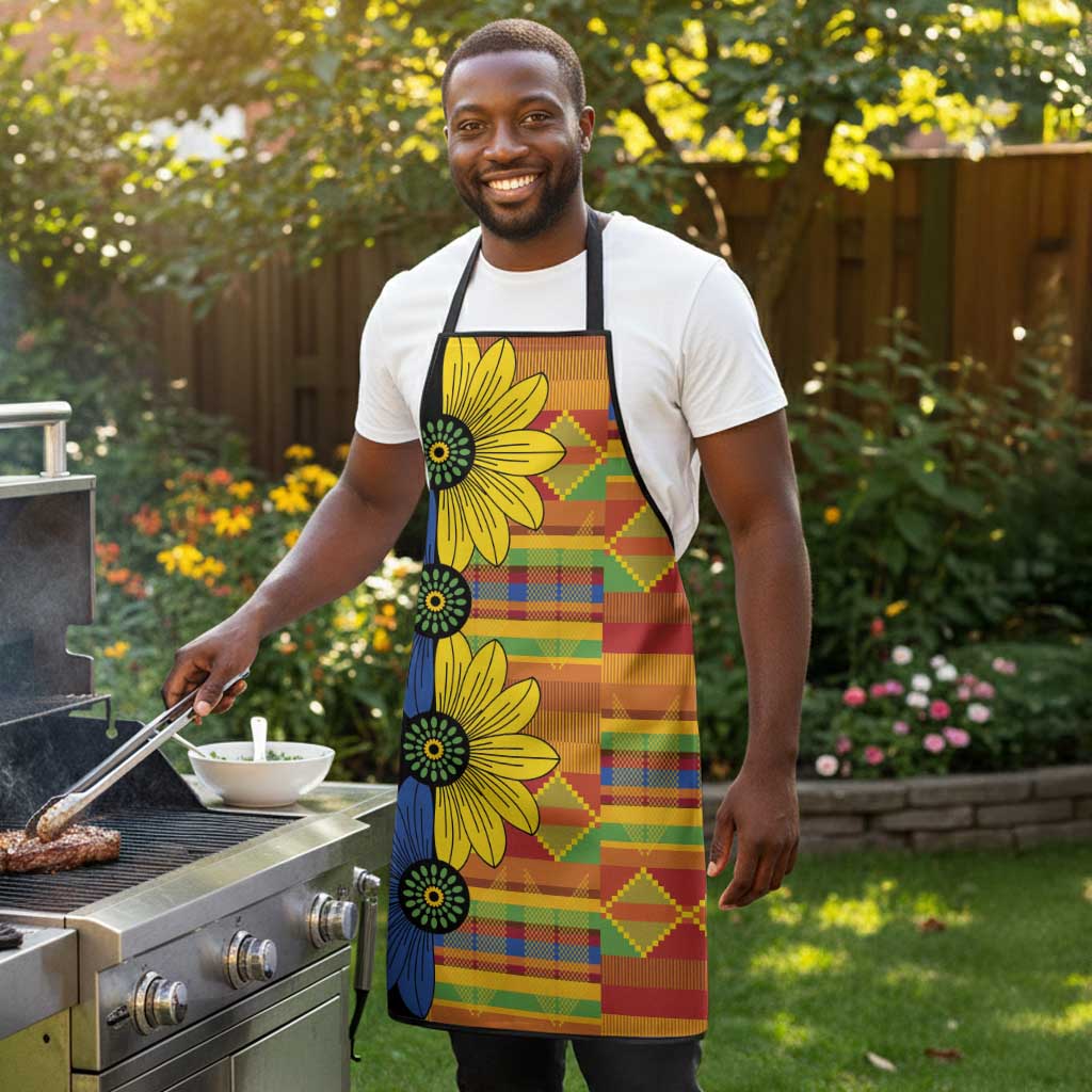 African Ethnic Kitenge Ankara Style Apron