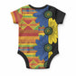 African Ethnic Kitenge Ankara Style Baby Onesie
