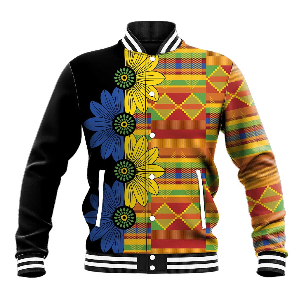 African Ethnic Kitenge Ankara Style Baseball Jacket