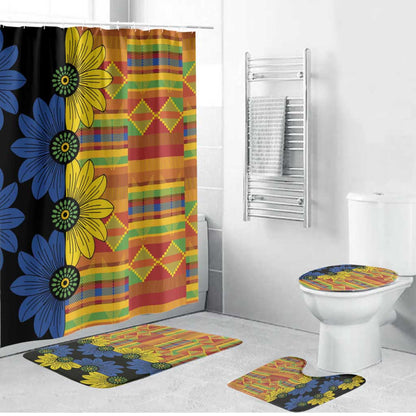 African Ethnic Kitenge Ankara Style Bathroom Set