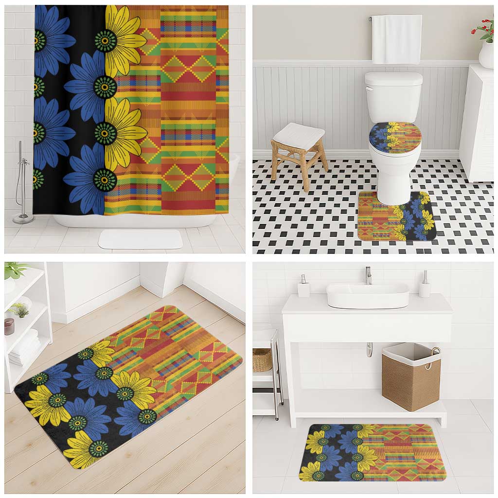 African Ethnic Kitenge Ankara Style Bathroom Set